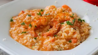 RISOTO DE CAMARÃO PERFEITO - igual de restaurante contemporâneo