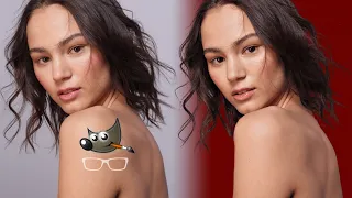 Cut out hair with GIMP FAST!