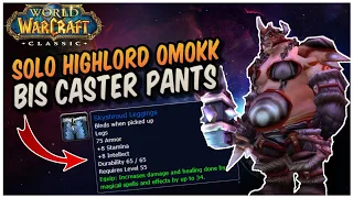 Solo Shaman LBRS Highlord Omokk | World of Warcraft Classic