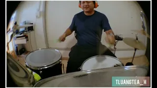 Tluangtea - Can't Stop Loving You (Van Halen) drum cover at Ben Opa's room.