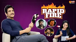 Rapid Fire With Akkineni Nagarjuna | chiranjeevi | Venkatesh | Balakrishna | @SakshiTVFlashBack