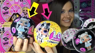 LOL Surprise dolls series 3 big sisters and Fake LOL surprise series 3 wave 2 Confetti pop opening 4