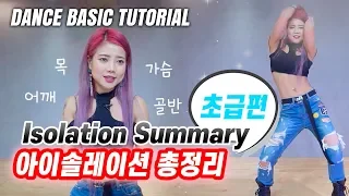 Isolation Summary (neck, shoulder, chest, pelvis) | Learning Dance | Dance Tutorial