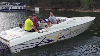 Baja Boat Outlaw 33 SST on Lake Cumberland Speed Cigarette Offshore