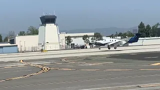 Pilatus pc 12 ngx landing at Santa Monica airport