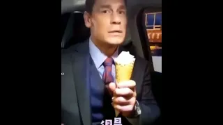 John Cena Speaking Chinese Holding Ice Cream