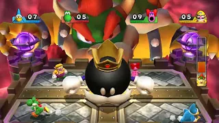 Mario Party 9 Minigames Boss. Extremely difficult mode. Kamek Vs Yoshi Vs Birdo Vs Wario.