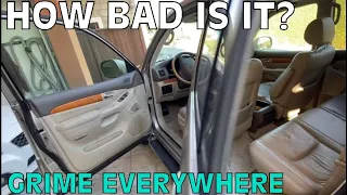 Getting The Abandoned Lexus GX470 Interior Cleaned Up (Part 1)