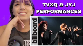 TVXQ & JYJ 'EMPTY', 'Keep Your Head Down', 'She', etc. Performances | REACTION