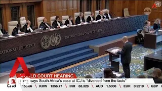 Israel-Hamas war: Israel says South Africa's case at ICJ is "divorced from facts"