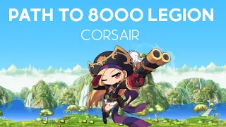 Maplestory [NA Reboot] Path to 8000 Legion: Training Corsair to Level 200!