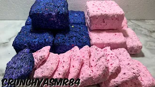 Pink & Purple Chalk Pasted Covered Blocks & Thins | Sleep Aid | Oddly Satisfying | ASMR