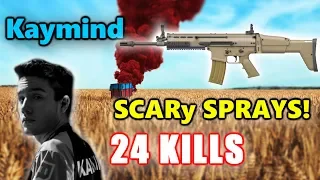 Cloud 9 Kaymind - 24 KILLS - SCARy SPRAYS! - SOLO - PUBG