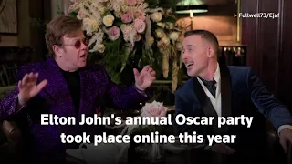 Elton John hosts virtual Oscars party