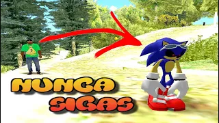 !NUNCA SIGAS A "SONIC.EXE" En Gta San Andreas ES ULTRA EPICO Johander210 Sonic