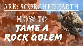 Ark Scorched Earth How To Solo Tame Rock Elemental!