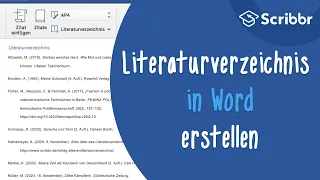 Literaturverzeichnis in Word erstellen | Scribbr 🎓