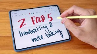 Samsung Z Fold 5 handwriting & note taking