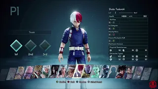 JUMP FORCE - All Characters + DLC (Shoto Todoroki) *Updated*