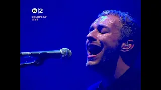 Coldplay live at Manchester Arena in 2002