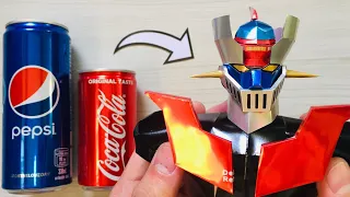 Homemade Mazinger Z Using Soda Cans | Head Part