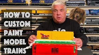 How to Custom Paint Model Trains with @TheBigCrabCake