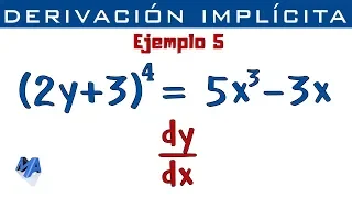 Derivación implícita | Ejemplo 5