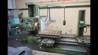 Tos Horizontal Boring & Facing Machine.  Model W100A.