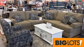 BIG LOTS SOFAS COUCHES ARMCHAIRS KITCHEN TABLES FURNITURE SHOP WITH ME SHOPPING STORE WALK THROUGH