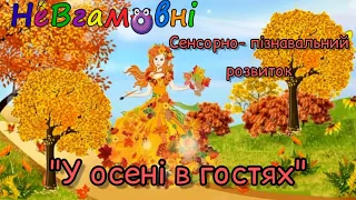 Сенсорно- пізнавальний розвиток для молодшої групи. Тема: "У осені в гостях"