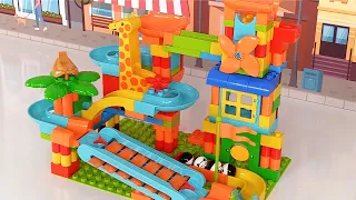 Let's Build A Fun Marble Maze with Building Blocks! | Best Toy Learning Video for Kids