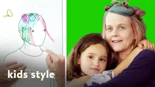 Audrey Gives Her Grandma a Crazy Hairstyle | Kids Style | HiHo Kids