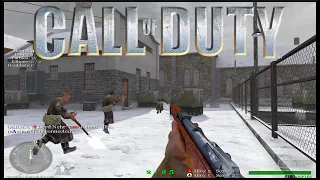 Call of Duty 1 Multiplayer 2020 Mp_Harbor Search & Destroy Gameplay | 4K