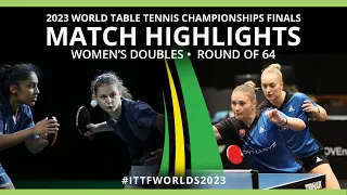 Lutz/Pavade vs Kukulkova/Labosova | WD R64 | 2023 ITTF World Table Tennis Championships Finals