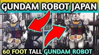 60 Foot Tall Gundam Robot Takes It's First Step Gundam Robot Debut In Japan | Gundam Rx-78-2