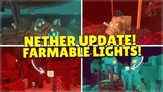 Farmable Light Source! - Nether trees & Biomes Explained (Minecraft Nether Update 1.16)