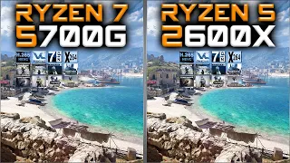 Ryzen 7 5700G vs Ryzen 5 2600X Benchmarks – 15 Tests 🔥