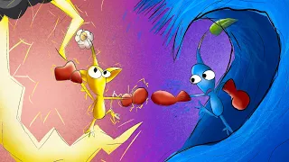 Yellow Pikmin Vs Blue Pikmin (Speedpaint)