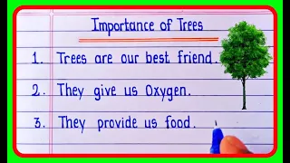 20 Lines On Importance Of Trees In English | Importance of Trees Essay In English