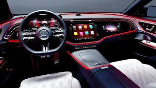 2024 Mercedes Benz E Class high tech Luxury Sedan full view exterior and interior