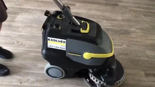 Karcher B 38/12 C BP Scrubber Dryer Caught In Action