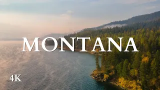 Fly Over The Beautiful Landscapes of Montana in 4K (1 Hour)