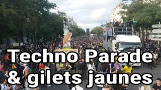 Techno Parade et gilets jaunes : ambiance festive - Paris - 28/09/2019