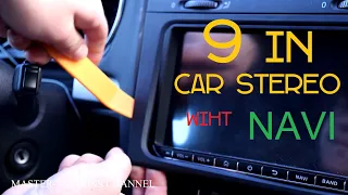 Upgrade with 9" car stereo for VW golf(MK5,6) , Android 10 with navigator, you Tube, Netflix