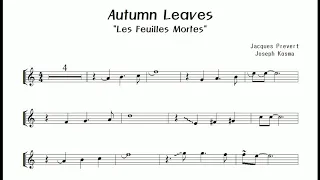 "Autumn Leaves" 알토색소폰 연주 (Les Feuilles Mortes) Alto Saxophone cover