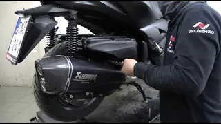 akrapovic on YAMAHA XMAX 400 scooter