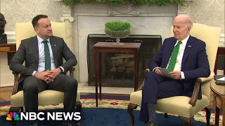 Biden meets with Irish prime minister at the White House