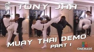 Tony Jaa Muay Thai Demo (Part 1) [Paris - 2005]