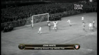 Goal! John White. UEFA Cup Winners. 1962/1963. Final. Tottenham Hotspur - Club Atletico de Madrid