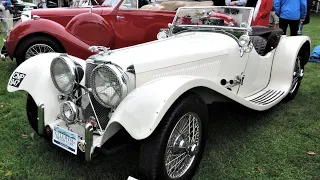 Wayne Carini's Historical 1938 Jaguar SS 100 Roadster at the Greenwich Concours d'Elegance!